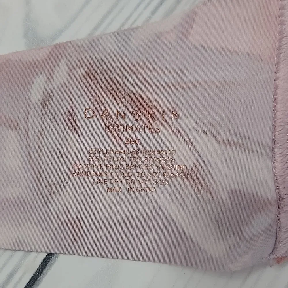 Danskin Intimates Scalloped Bralette Set of 2 - Mauve and Pink Size 36C